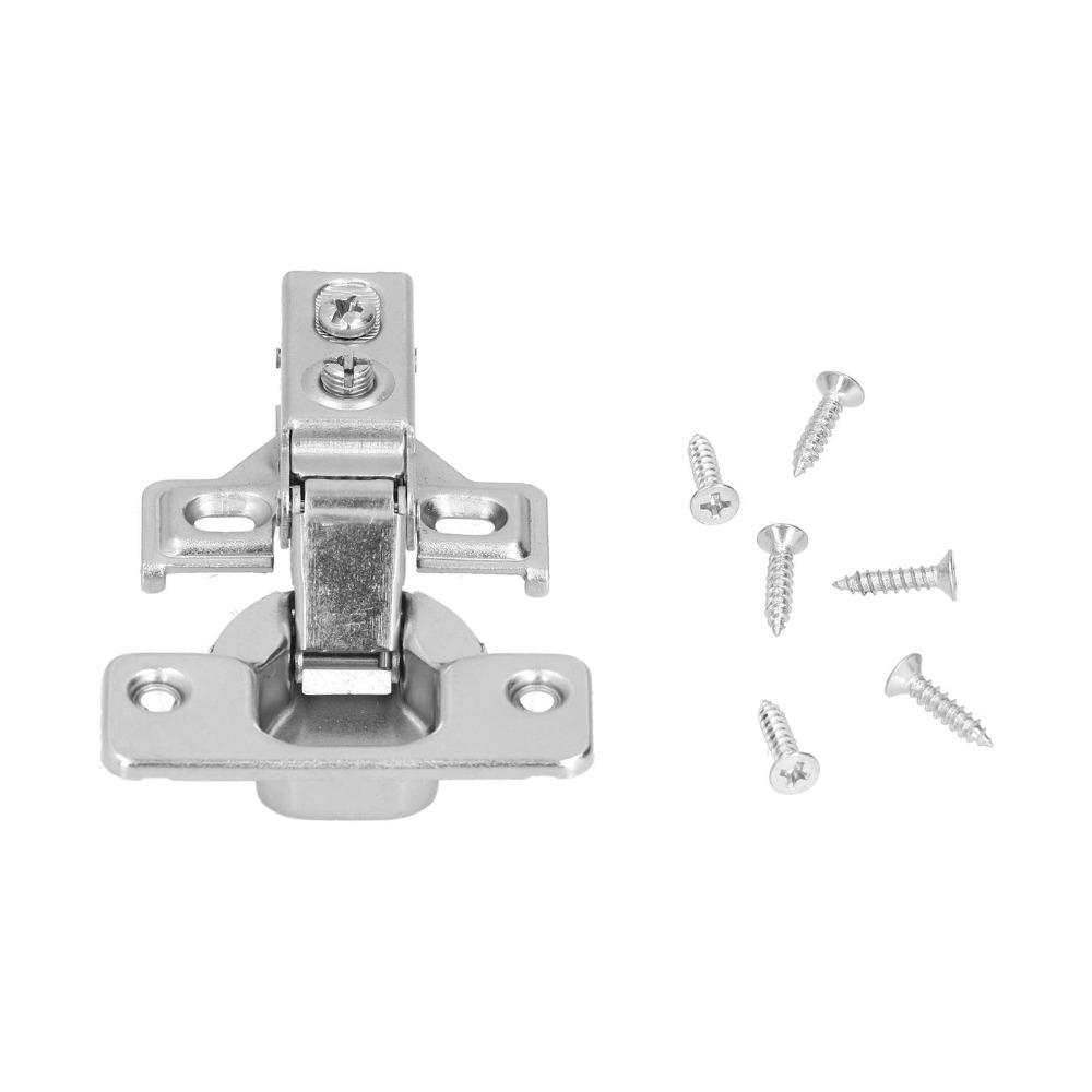 2pcs Self-Closing Hydraulic Damping Hinge 1/2 Inch Overlay Concealed Hinge  Cupboard
