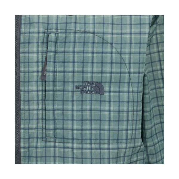 The North Face Novelty Daycamp Plaid Hooded Zip-Up Loose Long Sleeve Jacket Unisex Jackets NJ3LS07A