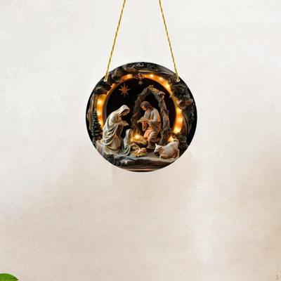 Ježiško Betlehem Dekorácia Akrylové Umelecké Remeslo pre Verandu Vstup Spálňu