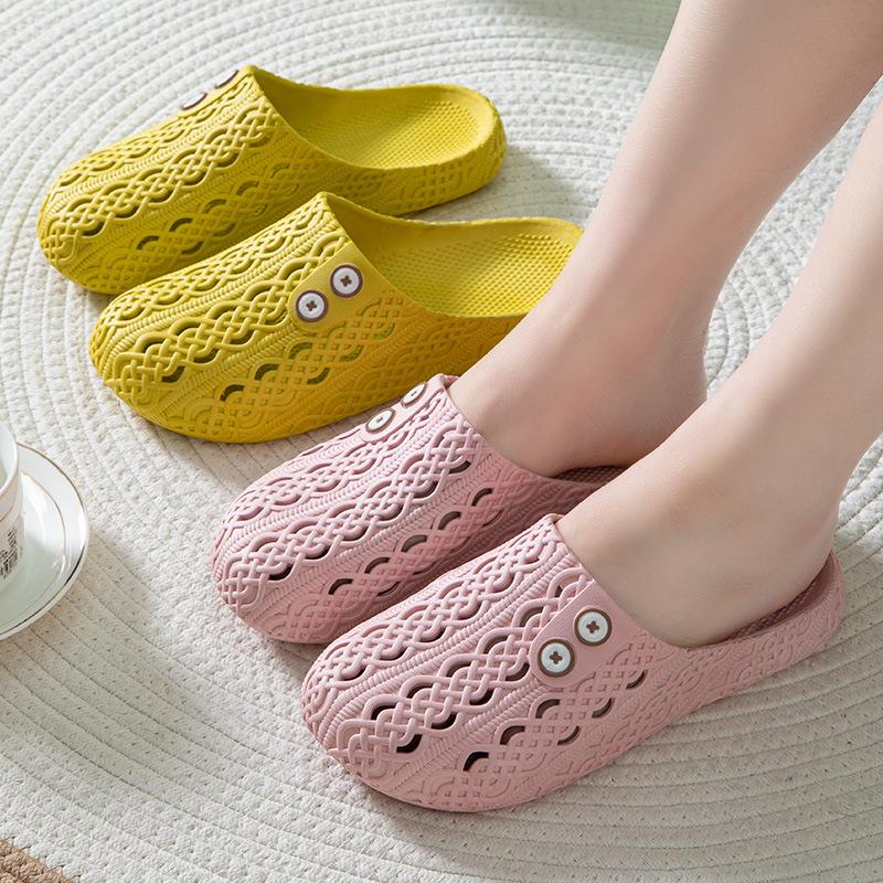 New summer slippers women's summer flat bottom comfortable non-slip women's soft bottom cool slippers
