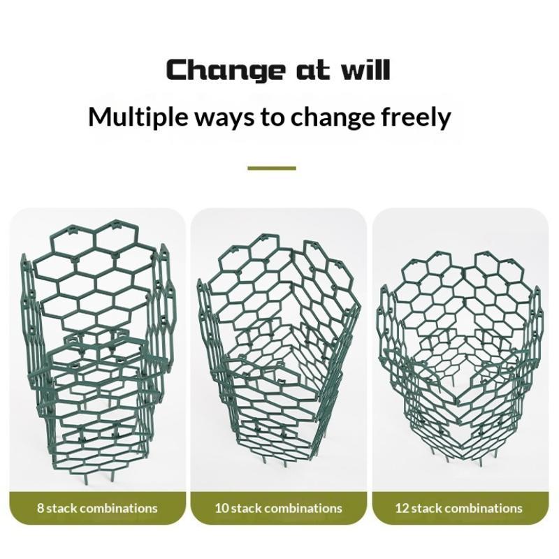 1 5Pcs Honeycomb Plant Support Trellis Plastic For Potted Climbing Vines Perfect For Home And Office Tabletop Decor