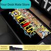 Mouse Pad One Piece Gamer Desk Mat PC Computer Anime Mousepad Keyboard Pad Laptop Gaming Accessories Edge White Mausepad