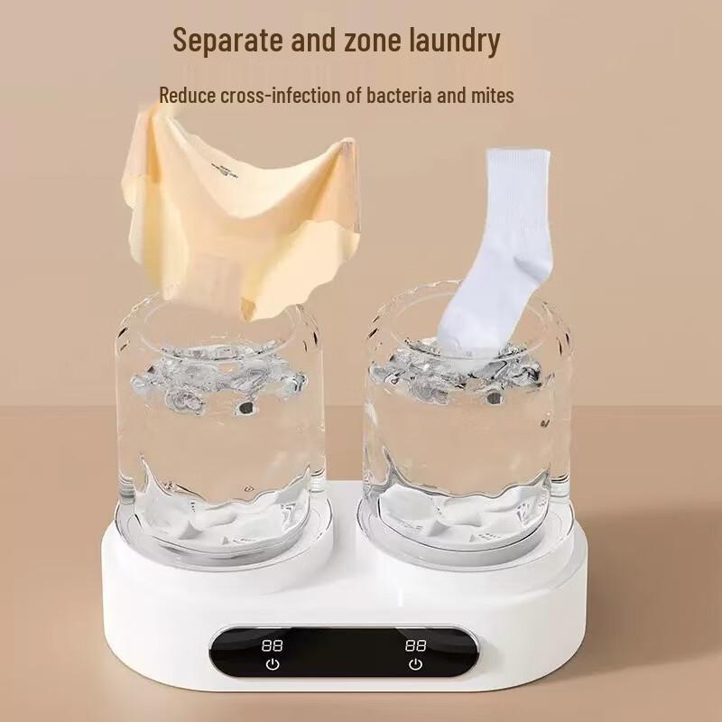 LISM Double-Cup Portable Washing Machine