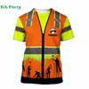 Camiseta de Verano Nueva para Hombre Estilo Pintor Personalizada Moda Cuello Redondo Holgada Manga Corta Tallas Grandes Tops Personalizados Regalos para el Día del Padre