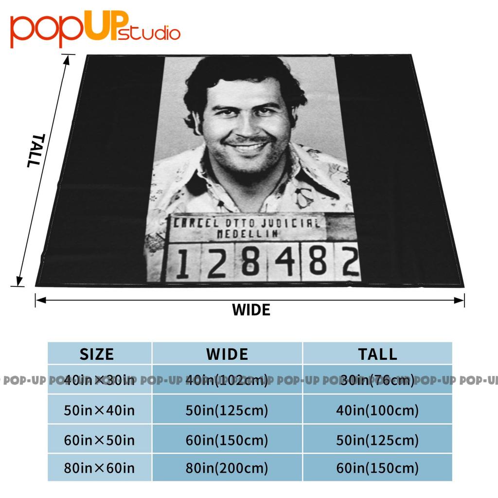 Mugshot Pablo Escobar Swea Ultra-Soft Blanket Quilt Winter Sofa Cover Bed Covers