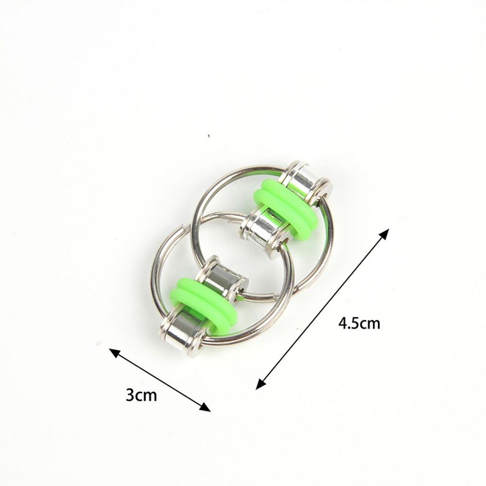15 PZ Catene per Bici Fidget Toys Catene Roller per Dita Flippy Giocattolo Sensoriale Anello Portatile per Adulti Ragazzi Ragazze Sollievo Ansia Stress