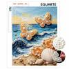 Pearl Painting Set Pearl Art DIY Handmade Crafts Ocean Wave Butterfly Seashell Flower Home Wall Decoration