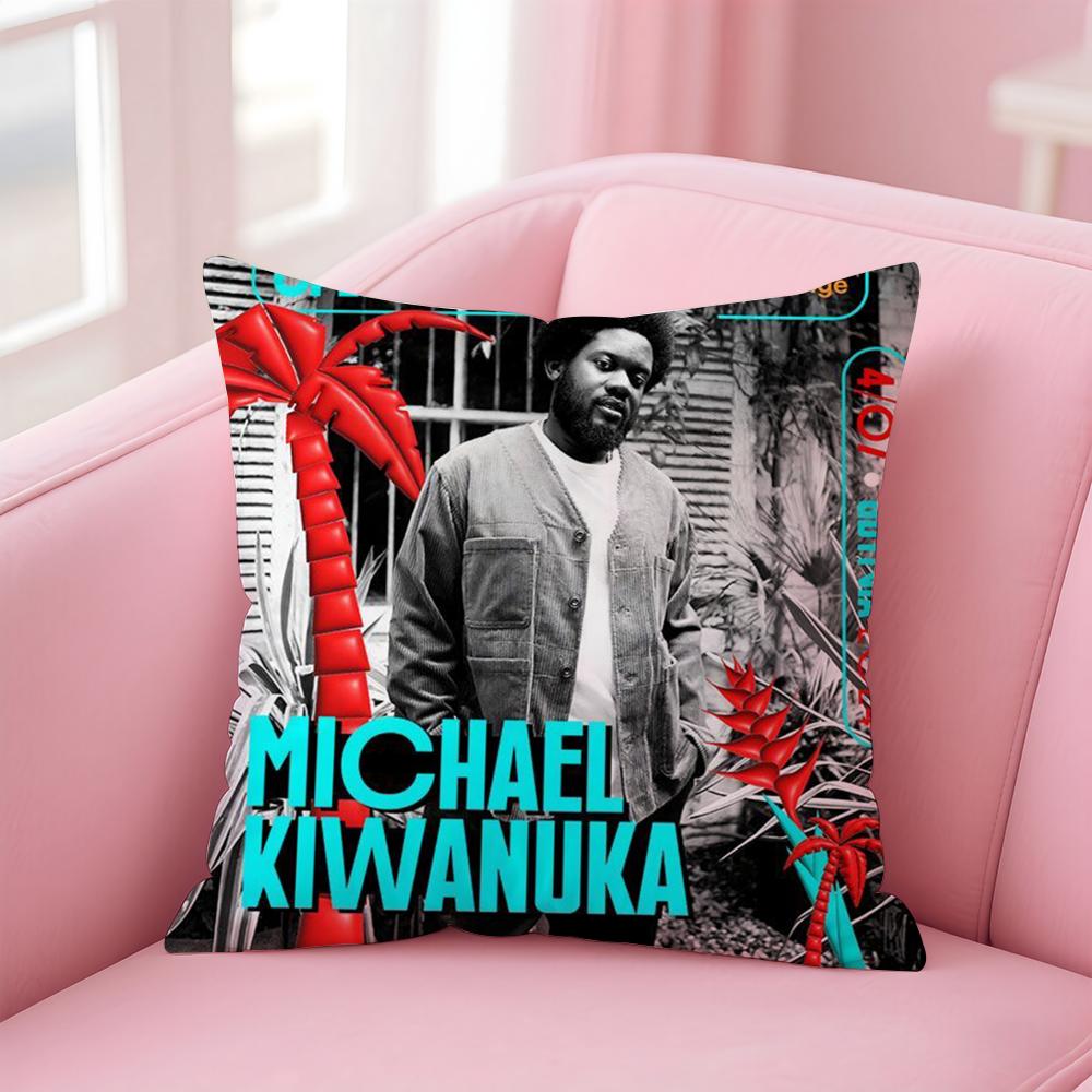 Singer M-Michael KiwanukaS Cushion Cover Comfortable Reversible Pillow Cover Ideal for Car Sofa Bedroom & Beyond