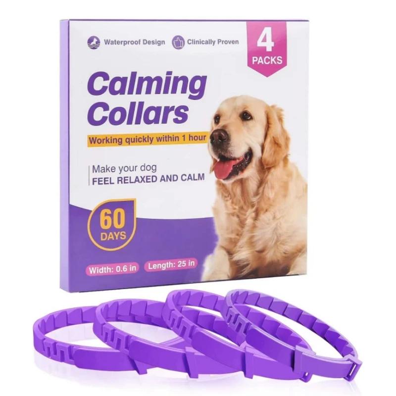 

Ошейники для успокоения собак снимают беспокойство у собак, натуральные, удобные, регулируемые, с феромонами, ремешок на шею, устраняют беспокойство, товары для животных