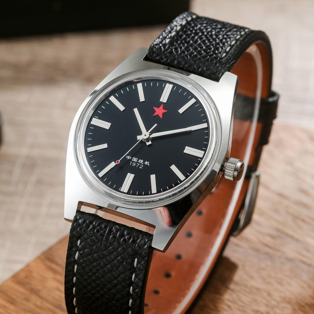 Mens Mechanical Watch Shanghai 8120 Manual Mechanical Movement 36Mm Retro Chinese Watch Suitable for Men’s Gifts