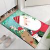 Christmas Santa Claus Printed Carpet, for Office Chair Living Room Bedroom Kitchen Room Decor Gifts.