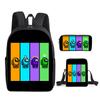 Amongus Space Werewolf School Bag 3PCS Game Merchandise Elementary And Middle School Students Backpack Pencil Bag Satchel