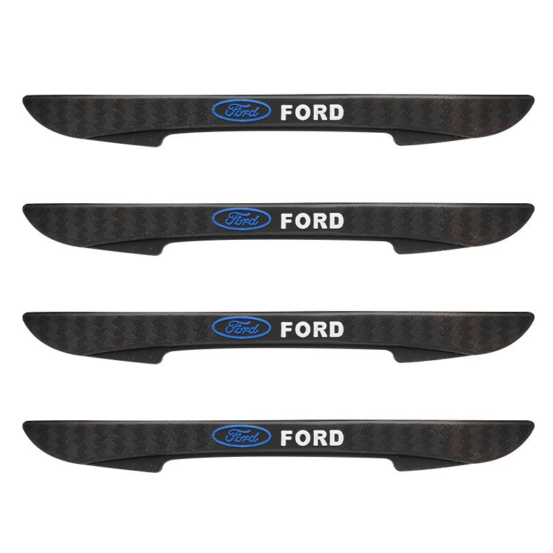 4pcs Car Door Edge Protector Stickers Anti Collision Guards Strip For Ford Fiesta Kuga Mondeo Mustang S-MAX C Max Ranger mk4 mk5