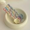 Ceramics Long Handled Spoon Cute Household Instagram Style Coffee Spoon Hand Painted Flower Shaped Stirring Spoon