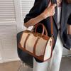 2024 Women's Fashionable Canvas Crossbody Tote - Stylish, Large Capacity for Commutes