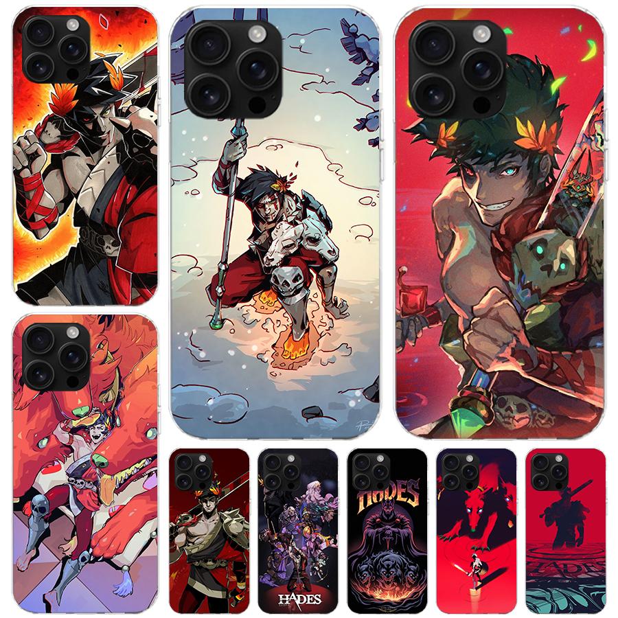 Game Hades Action Soft Phone Case For IPhone 11 17 Air 16E 16 Pro Max 15 + 14 Plus 13 Mini 12 Apple 7 SE 8 Fundas Coque 11 17 Ai