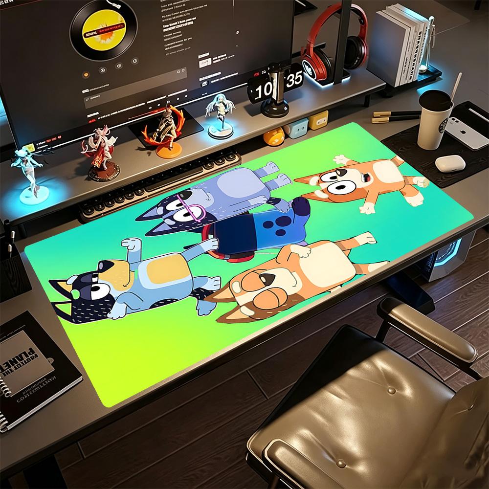 Bluey Gaming Mouse Pad Gamer Mousepad Computer Desk Keyboard Mat Non-Slip Rubber Bottom Perfect for Office Desktop Supplies School Home