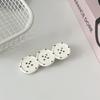 Stylish Triple Dot Hair Clip With Button Detail Nonslip Duckbills Design For Women Girls Korean Styles Fashion Accessories