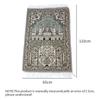 Holaroom Muslim Carpet Blanket Prayer Rug Tapete With Tassel Islamic Mat Thin Small Blanket Lightweight Portable Lap Rugs Home Decor