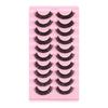 Curled Multi-layer European and American Imitation Mink Eyelashes 10 Pairs of False Eyelashes