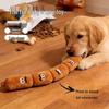 Squeaky Plush Sausage Toy for Medium & Small Dogs - 4-Section Companion for Boredom