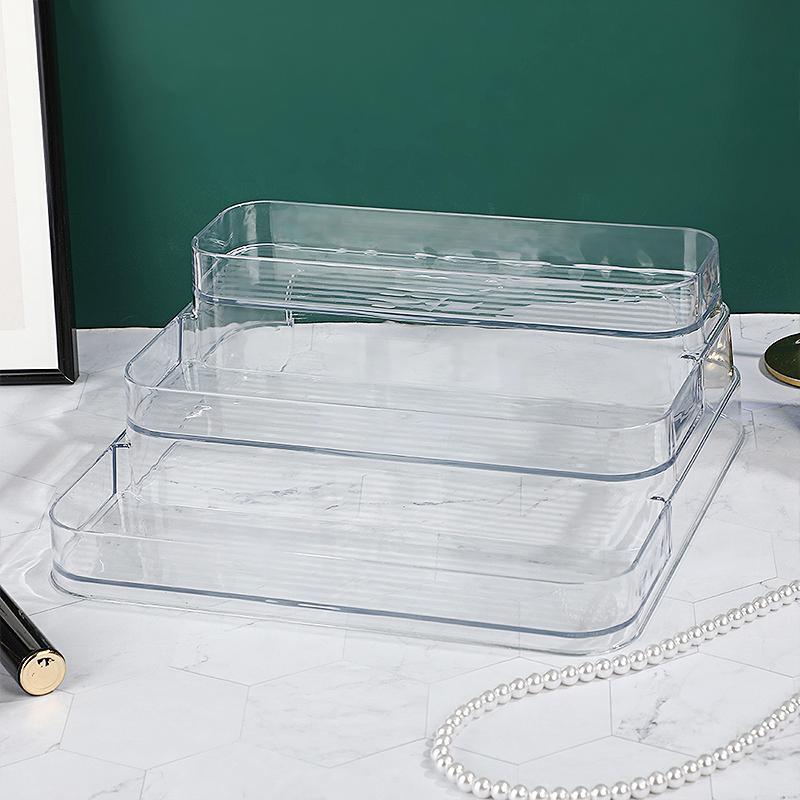 

1pc, three-layer display stand, suitable for the storage and display of lotion and cream products