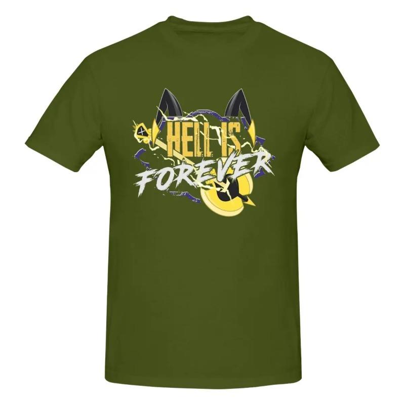 Hazbins Hotels Adam Hölle Ist Für Immer Herren T-Shirts Neuheit T-Shirt Kurzarm T-Shirt Reine Baumwolle Übergröße Kleidung Shirt