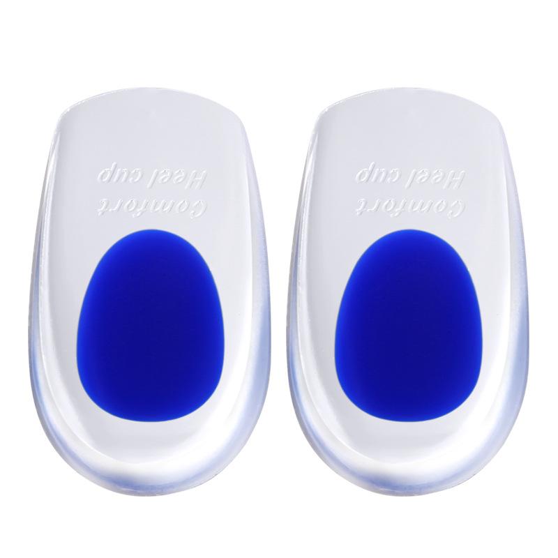 1Pair/3Pair Silicone Massager Care Half Heel Insole Orthopedic Insoles for Heel Spurs Pain Foot Cushion Foot Pad Height Increase