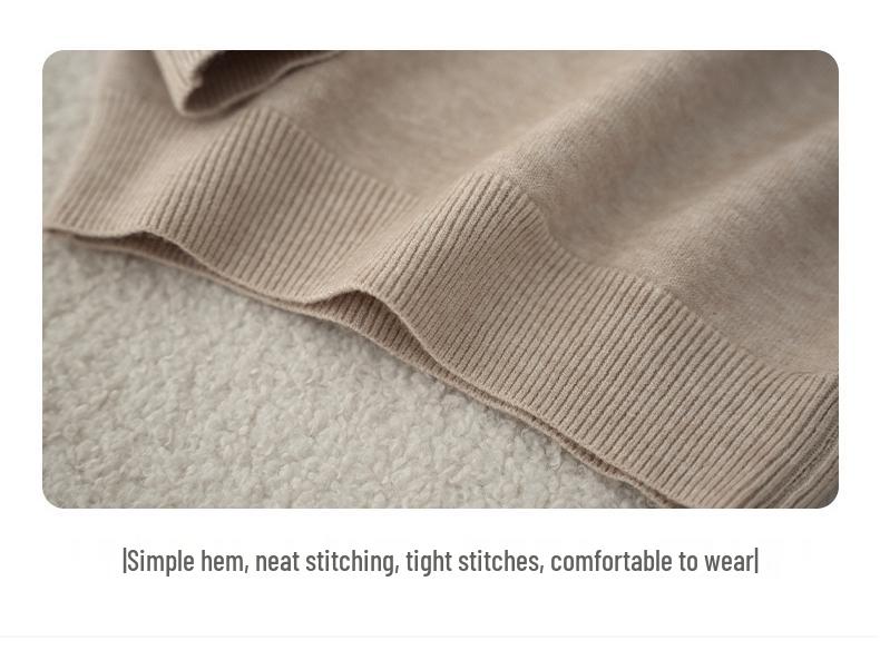 2025 Kinder Wollrollkragenpullover - Jungen Koreanischer Stil Einfarbiger Pullover Strickware