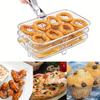 1/3Layer Stainless Steel Air Fryer Accessories Stackable BBQ Grill Rack Food Frying Basket Multipurpose for Baking Cooking Tool