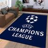 Tappeto Logo UEFA Champions League Blu Navy Decorazione per Tifosi di Calcio Adatto per l'uso come antiscivolo per soggiorno camera da letto divani