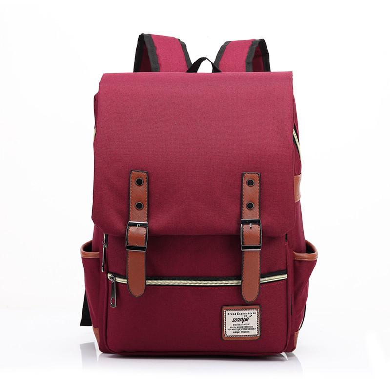 2026 Korean Style Oxford Cloth Backpack: Unisex Nylon Travel & Outdoor Bag 16-inch
