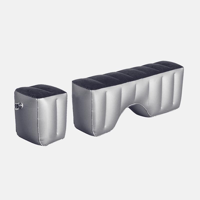 Inflatable Car Bed and Footrest for Rear Seat Use In Sedans and SUVs