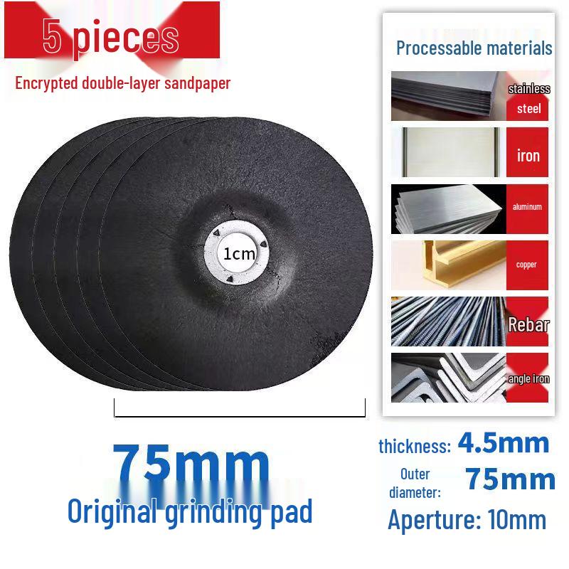 Mini 76mm (3") Angle Grinder Blade: Metal Grinding & Polishing Disc, Cutting Wheel 10mm Arbor.