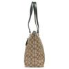 Nova Bolsa Tote COACH Gallery em Lona Revestida com Couro, Bolsa de Compras, Bolsa de Mão, Bolsa de Ombro Feminina Cáqui 79609-IMRQE
