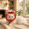 Tierförmiger Katzen-Elizabeth-Kragen Verstellbarer Katzen-Genesungskragen Katzen-Kegelkragen Kratzfest