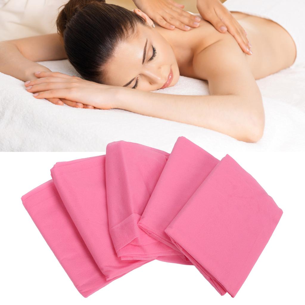 10 Pieces Disposable Bath Wrap Nonwovens Disposable Spa Body Wrap with Elastic Band for Beauty Salon Bath Hotel Travel