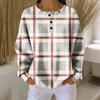 Women's Casual Shirts Long Sleeve Tops Button Up V Neck Loose Knit Fall Favorites For Women