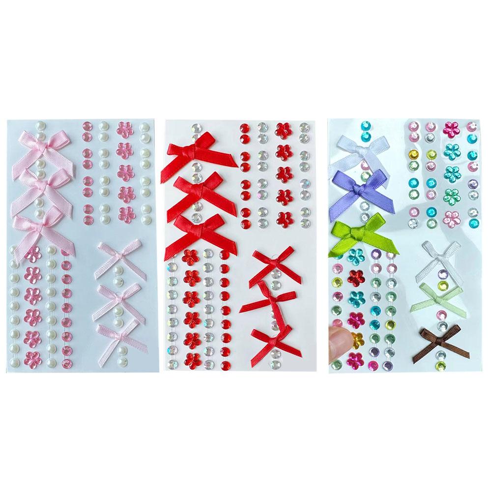 Fashon Butterfly Face Stickers Pearl Temporary Tattoo For Festival Waterproof Stickers Glitter R3E7