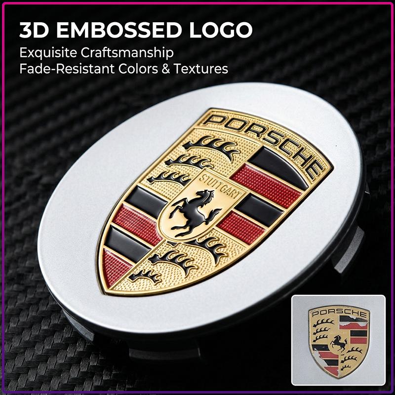 4 ks 65MM Auto Znak Emblem Krytky Středů Kol Poklice Ráfku Kryt Středu Kola Pro Porsche Cayenne Panamera Macan Boxster 911 928 944 918 917