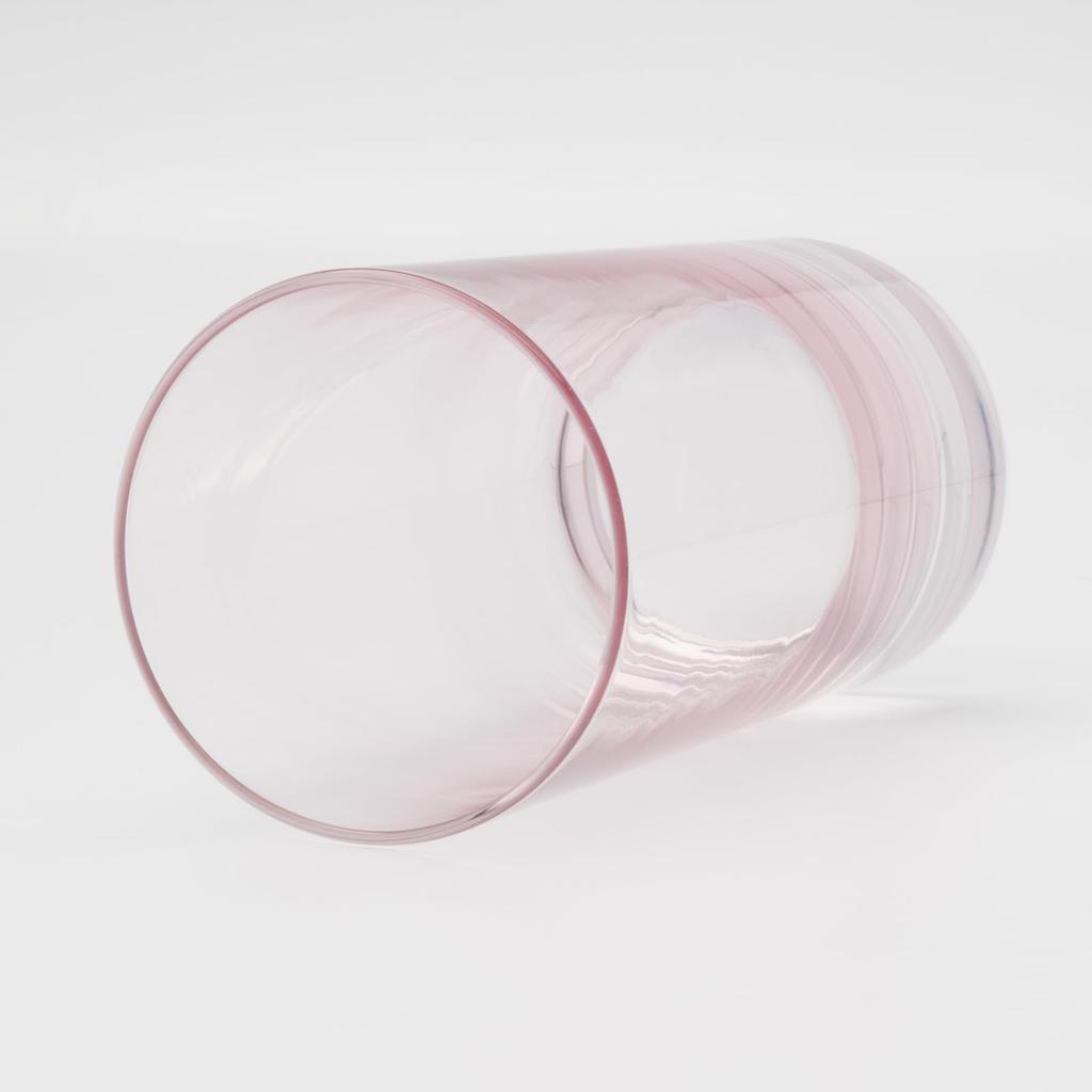Otsuka Glass "Pinsale" Tumbler, Glass Cup, Approx. 250ml, Pink, Made in Japan, 6224-722-4-1P