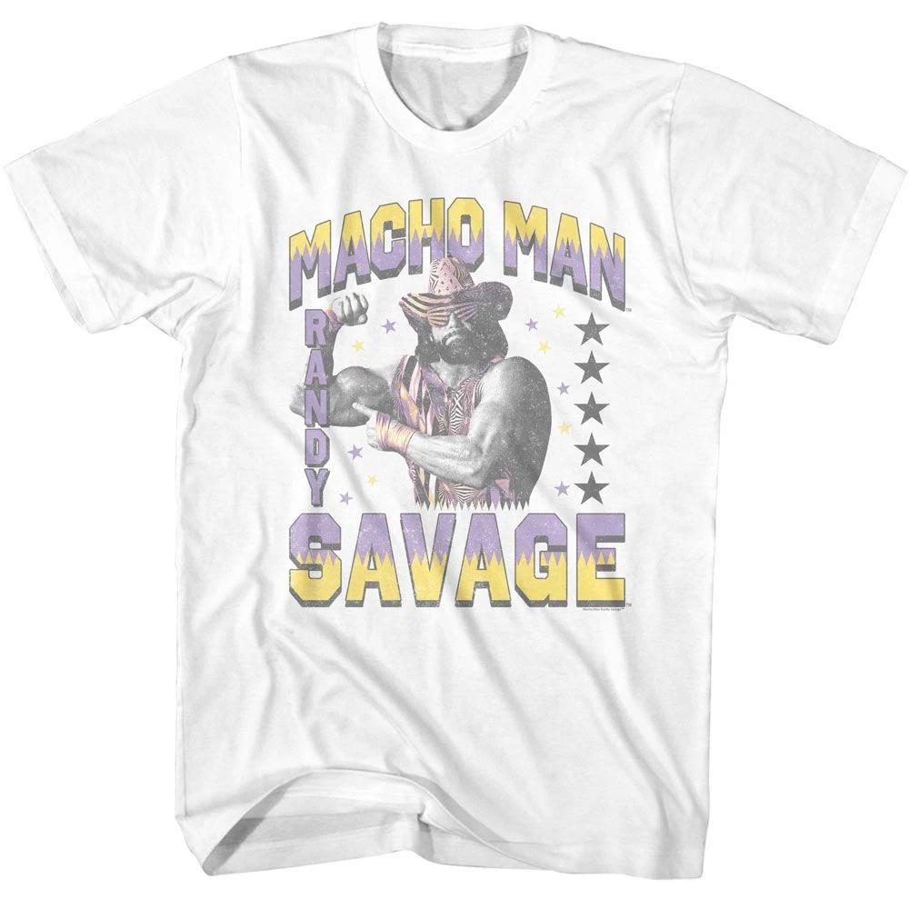 Macho Man Randy And Stars White Icon Children s T-shirt 120