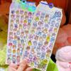 1Pc Cute Cartoon Ghost Family 3D Relief Stickers Fun Jelly Transparent Decoration for Phone Cases Children's DIY Crystal Sticker