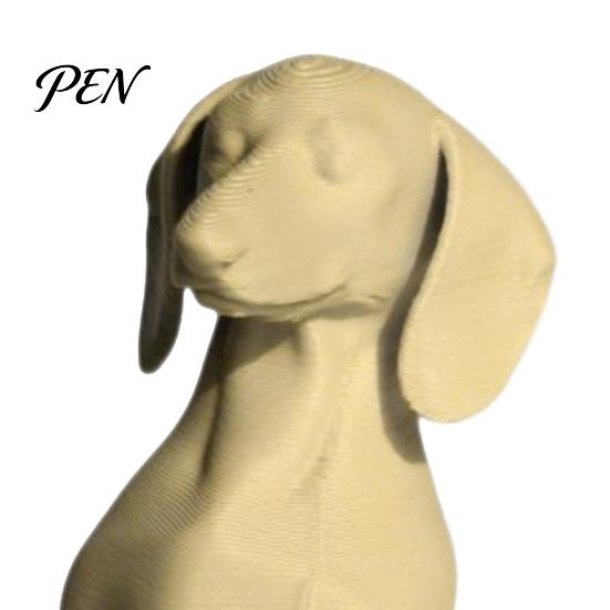Desktop Dog Statue 3D Printed Dachshund Figurine, Modern Mini Shape Sculpture, DIY Decor Coloring Animal Decoration Ornament, Gift for Lovers Figure