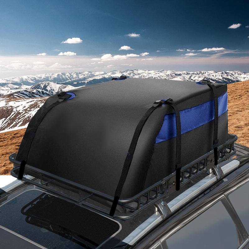 600D/420D 52x38x18 inch Universal Rooftop Cargo Carrier Bag Large Waterproof Storage Bag Rooftop Luggage Carrier For Travel SUV