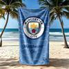 Toalla de Playa Manchester City Secado Rápido Suave Microfibra Cómoda Ligera Portátil Para Natación Playa Camping Viaje Accesorios de Playa Gimnasio