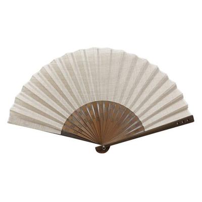 Welle Omi Leinen Sand [K.ONISHI M.D.] Fächer, Fächer, 23cm, Herren, 78-06