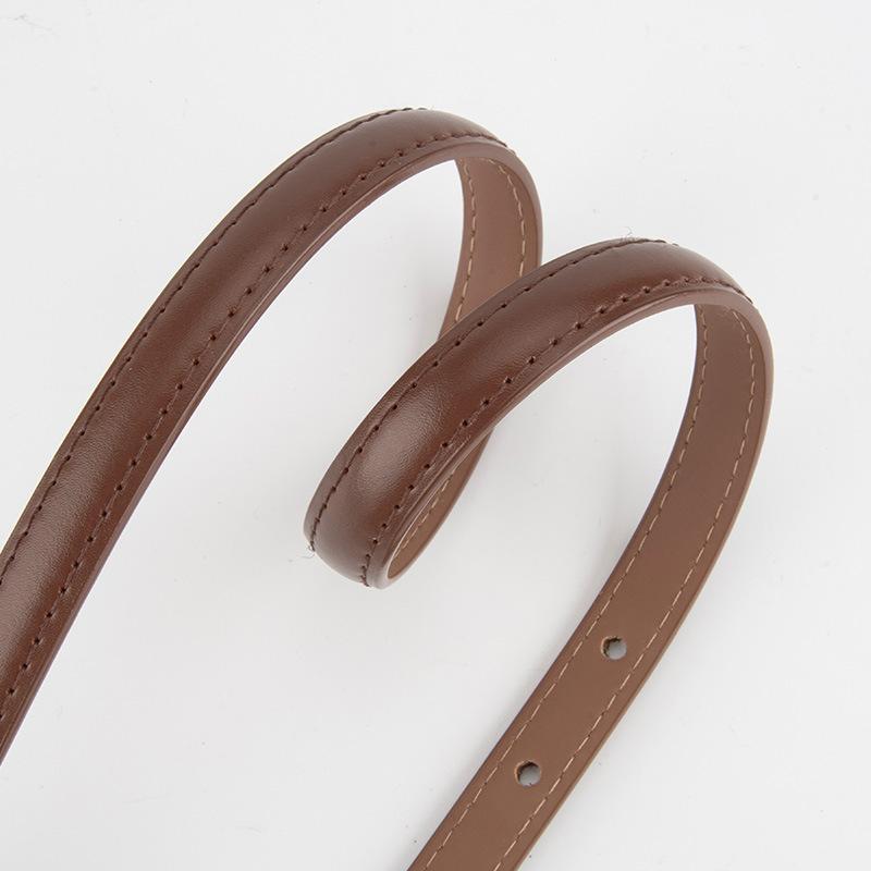 Genuine Leather Pin Buckle Women's Thin Belt with Jeans Fashionable Versatile Belt for Women Ins Style Cowhide Leather