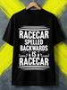 Men's T-Shirt Y2K Vintage Racecar Spell Car