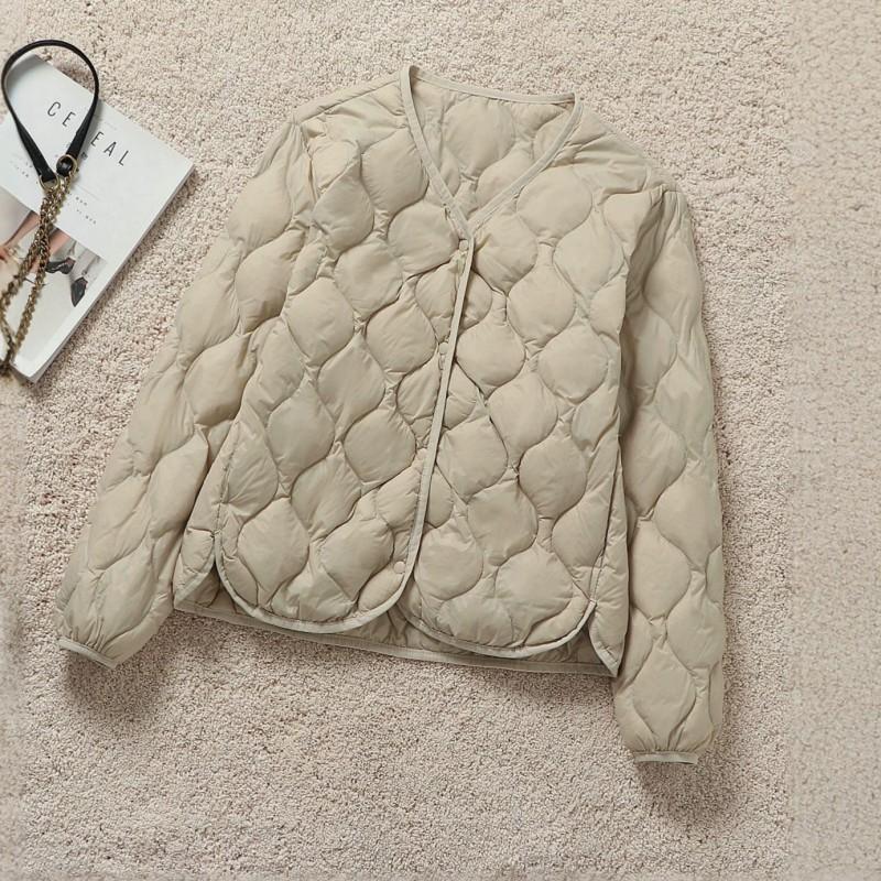 Womens Lightweight Short Down Vest No Collar Slim Fit Outerwear Urban Commute